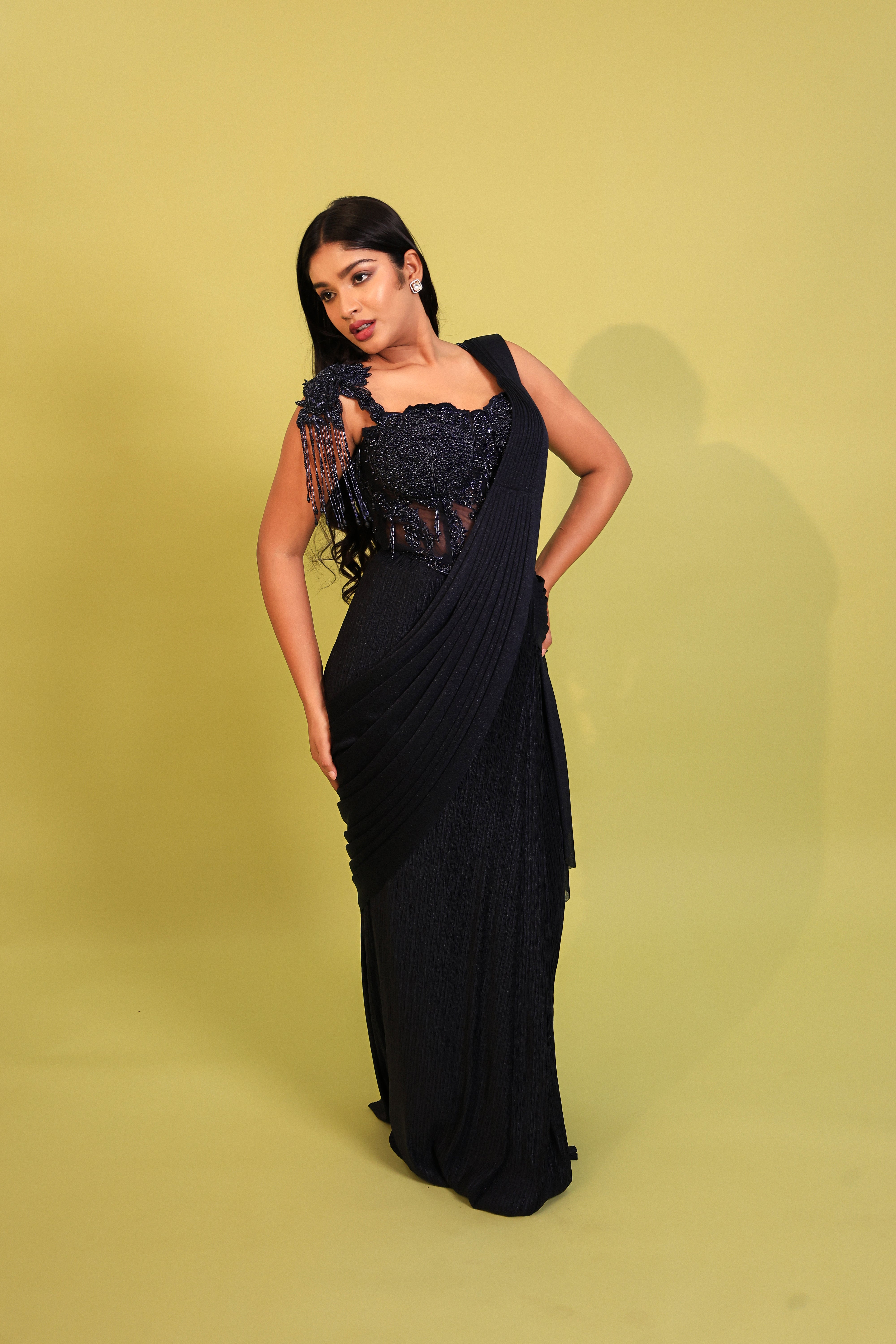 CORSET SILK DRAPE SKIRT