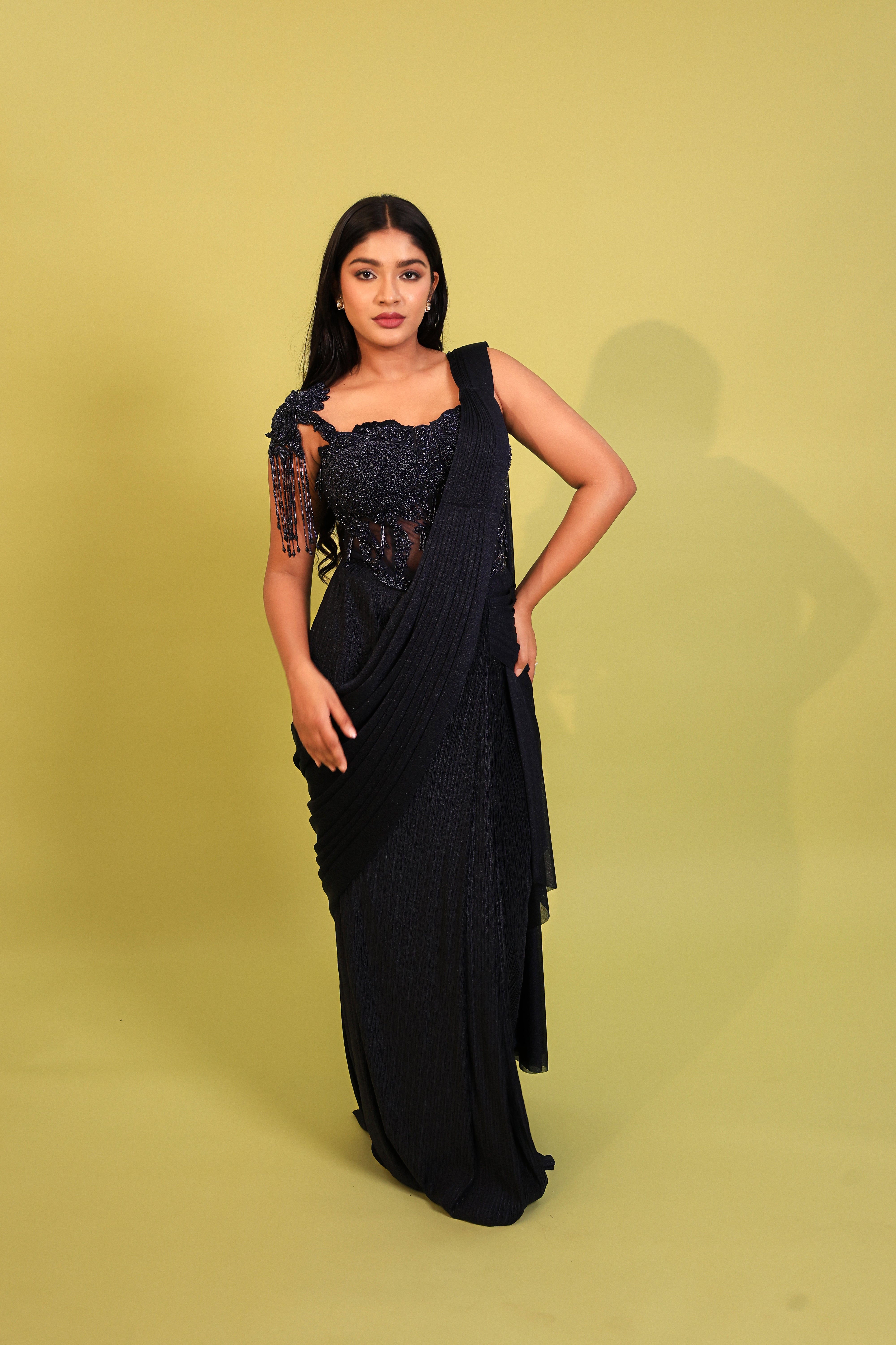 CORSET SILK DRAPE SKIRT