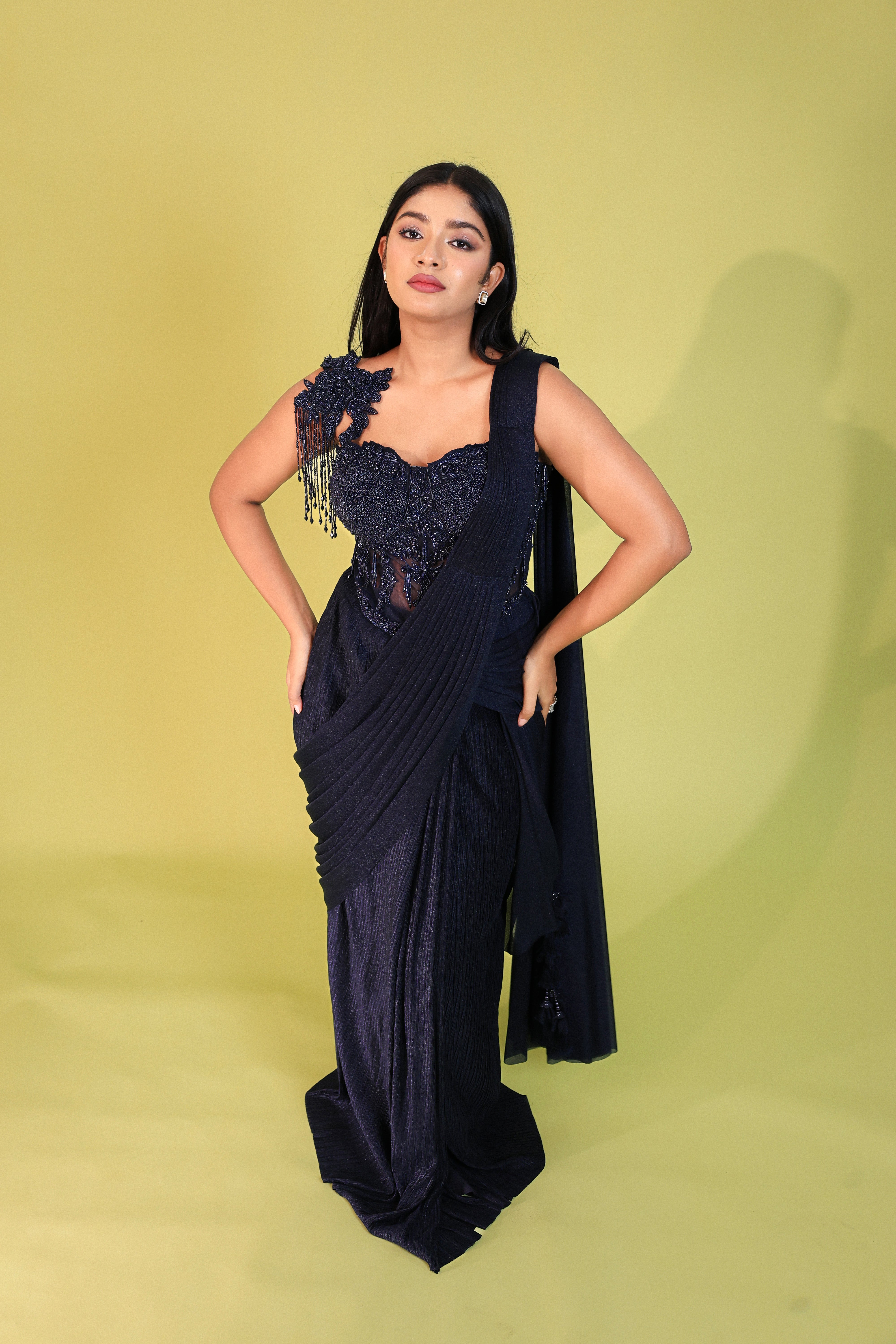 CORSET SILK DRAPE SKIRT