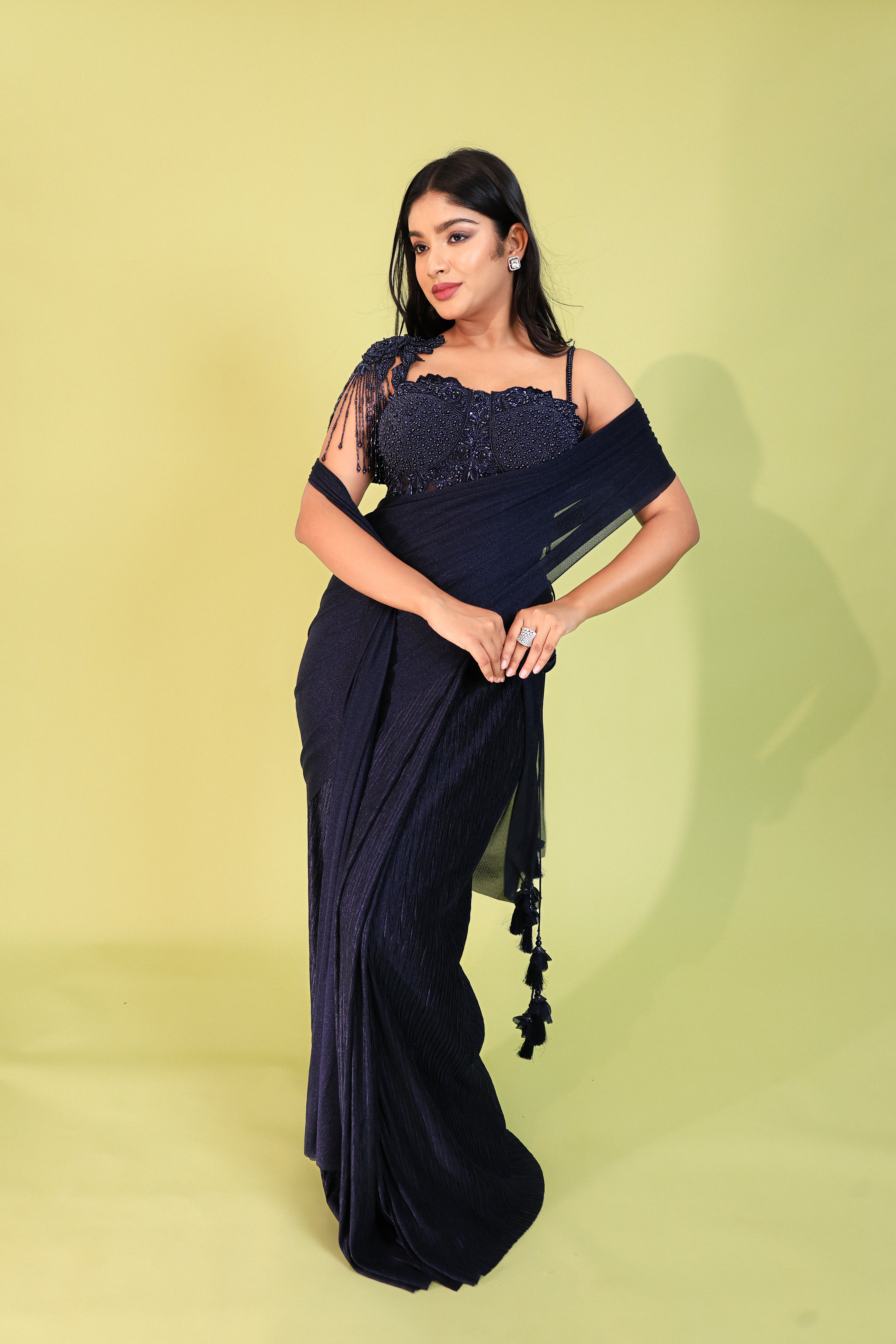 CORSET SILK DRAPE SKIRT