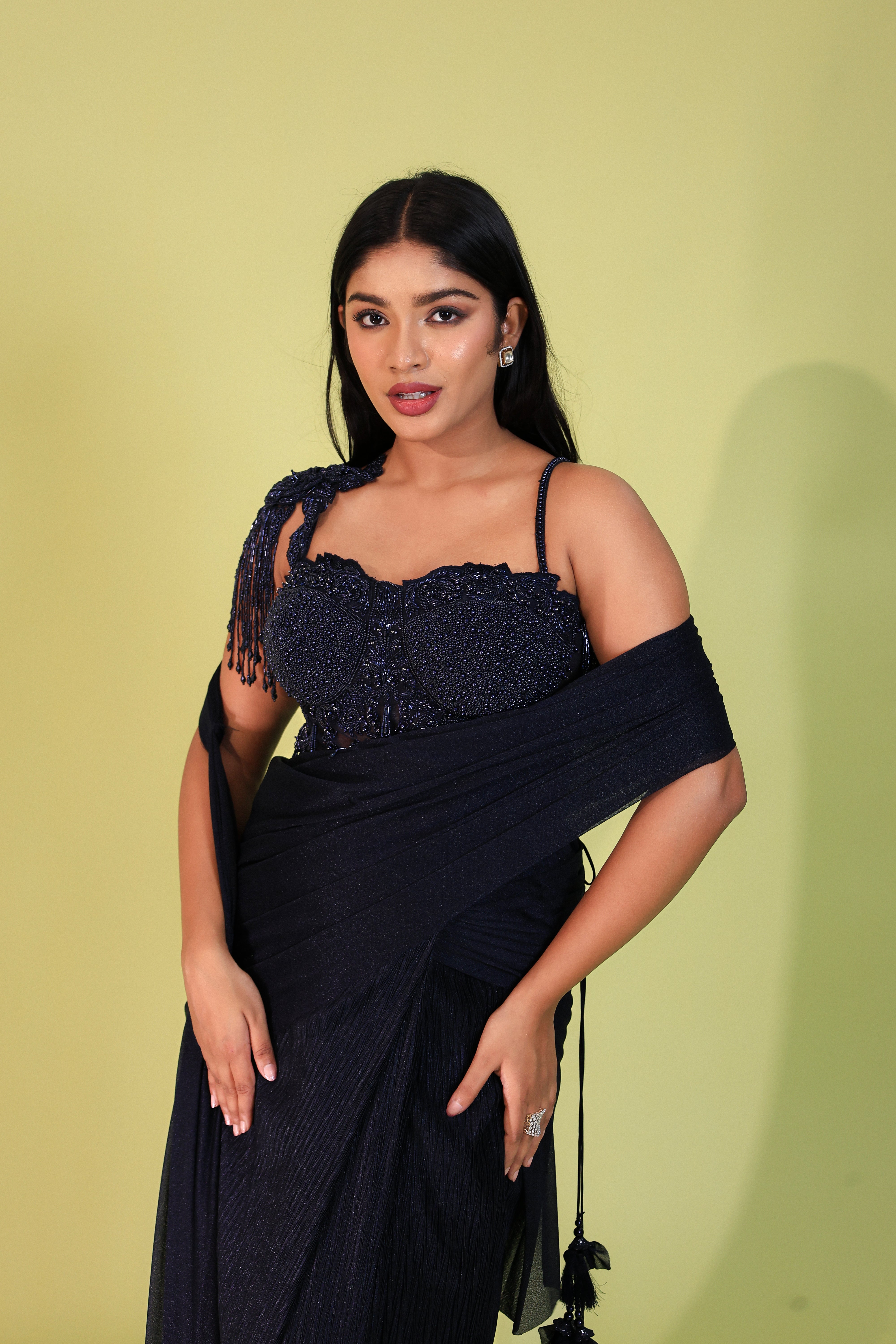 CORSET SILK DRAPE SKIRT