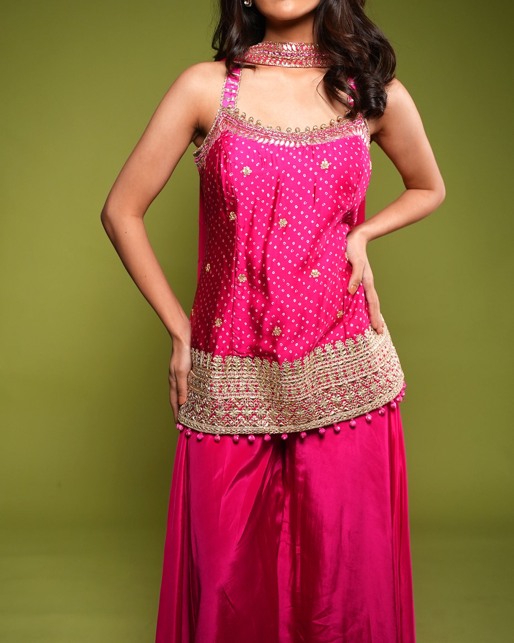 Bandani sharara set