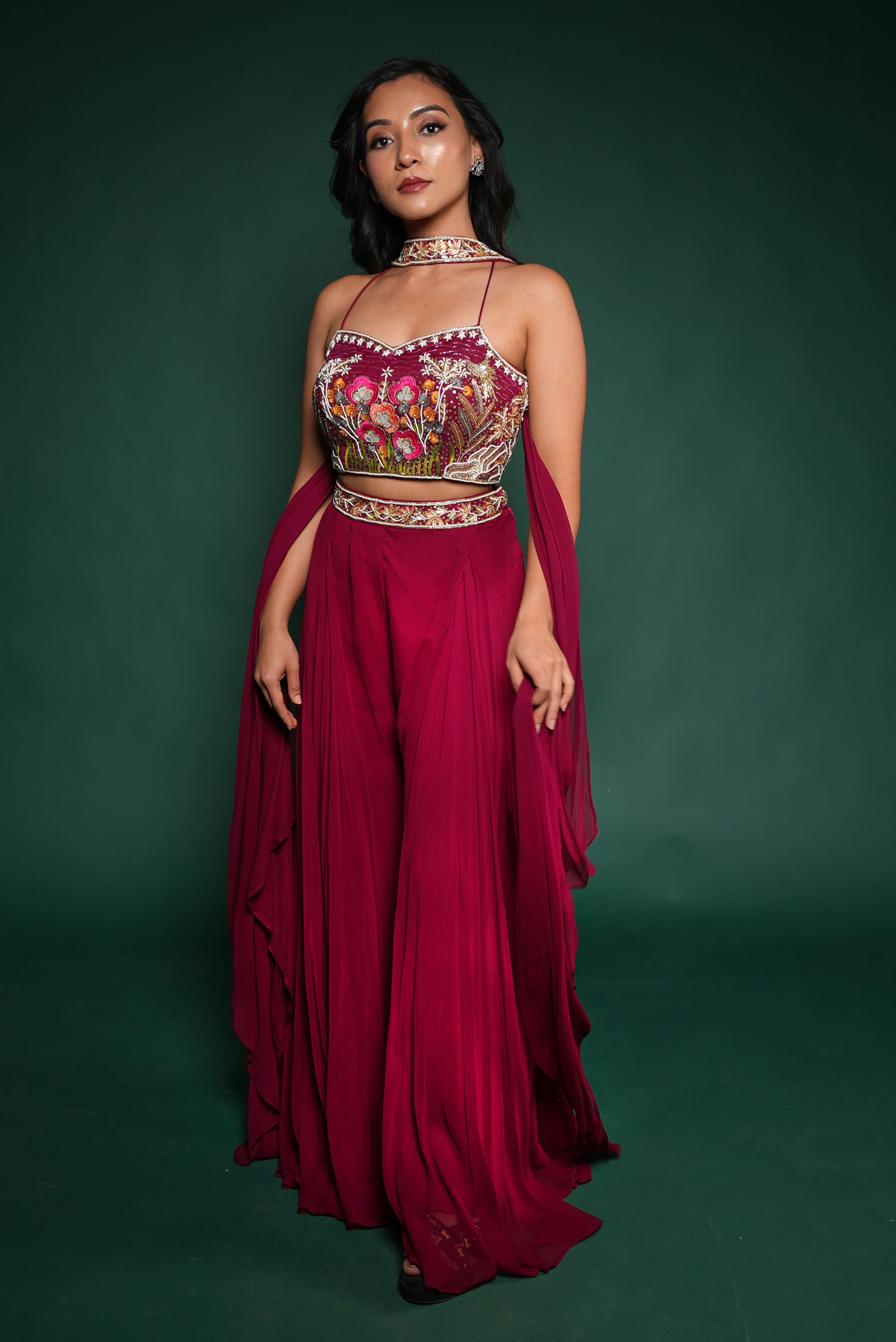 Burgundy bliss festive set