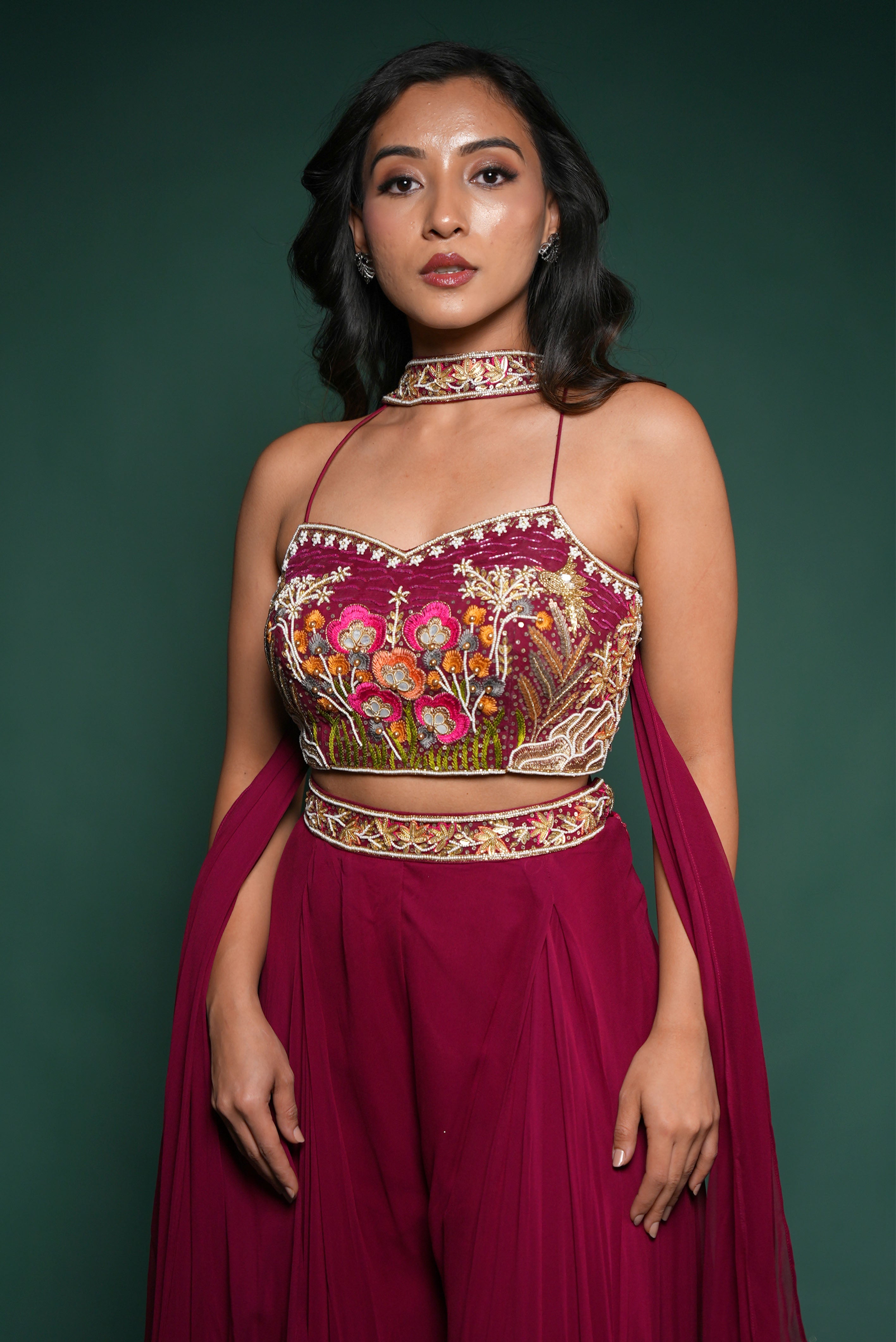 Burgundy bliss festive set