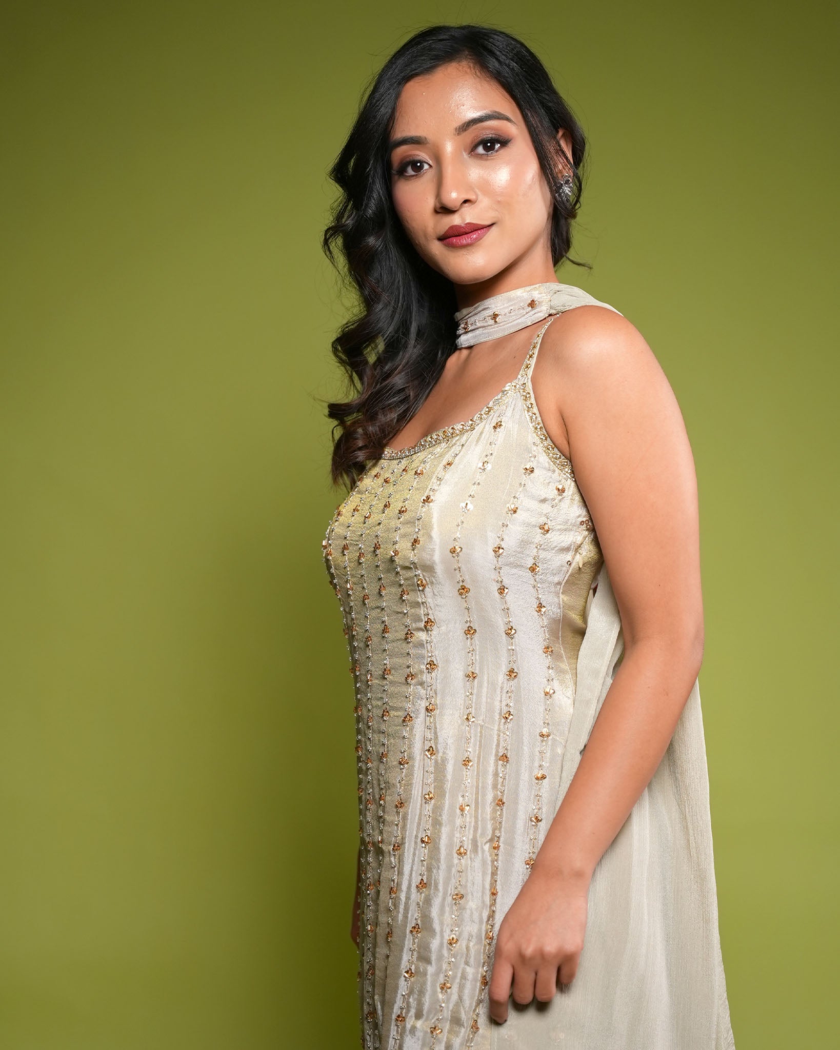 Shimmering sharara set