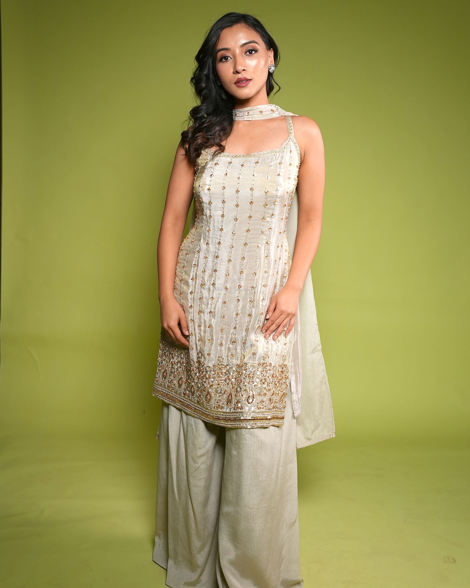 Shimmering sharara set