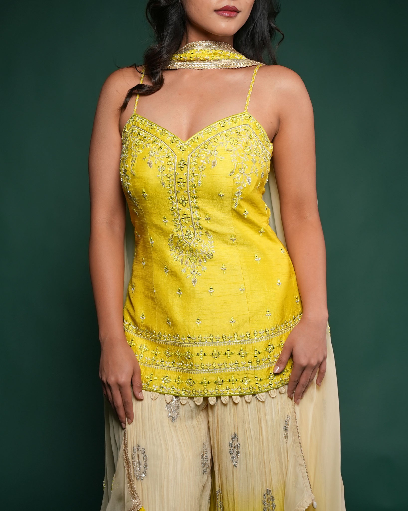 Mirrior sharara set