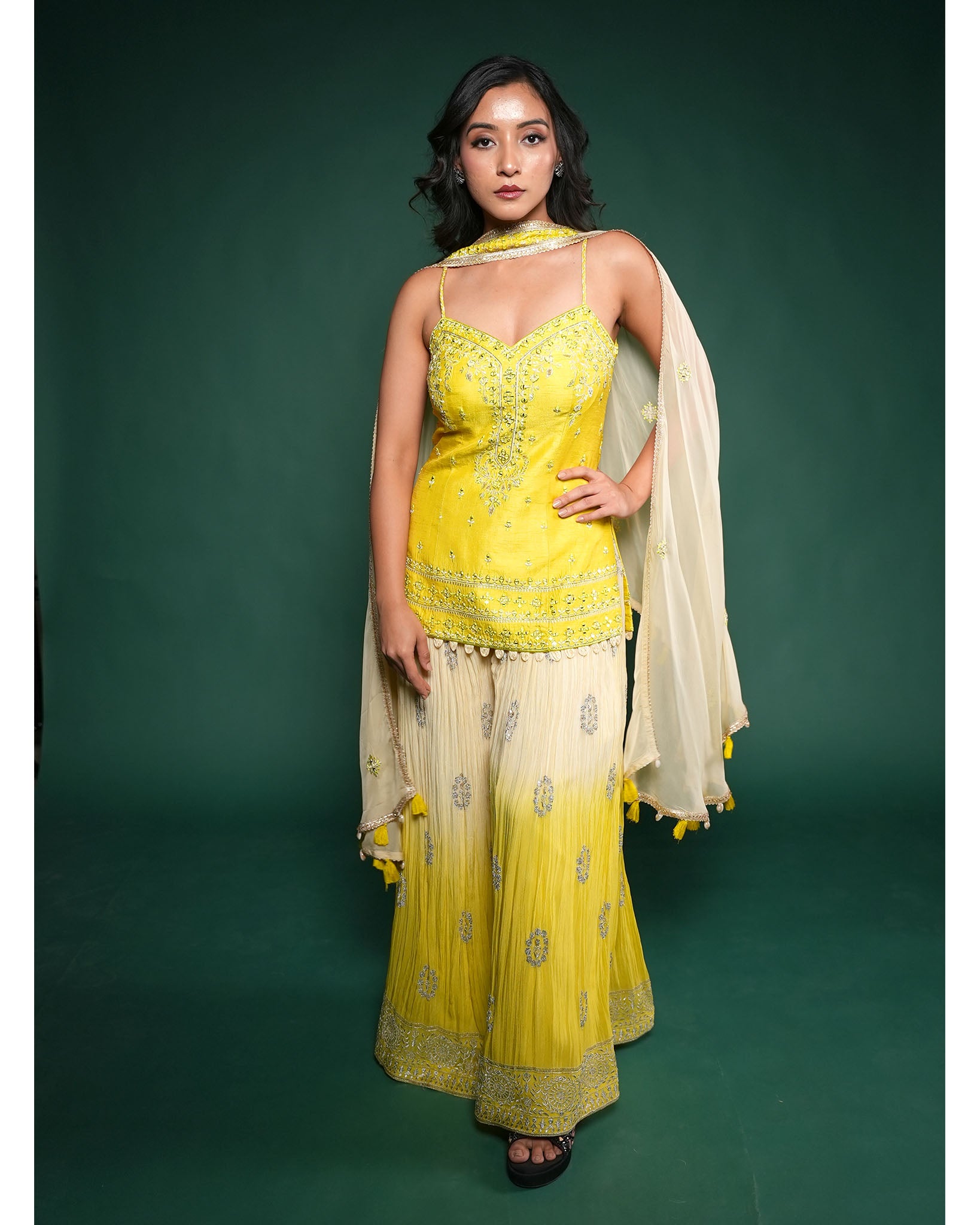 Mirrior sharara set