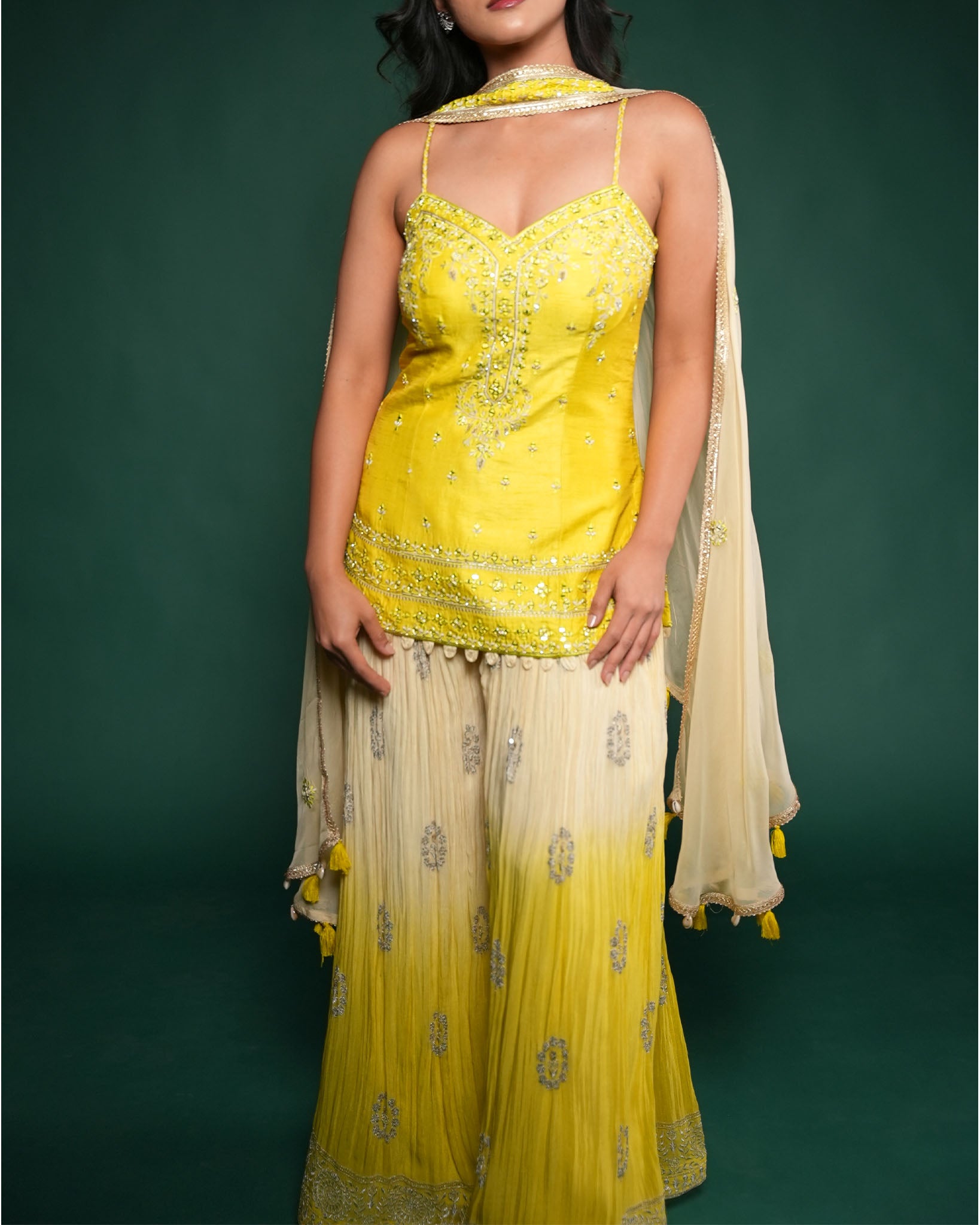 Mirrior sharara set