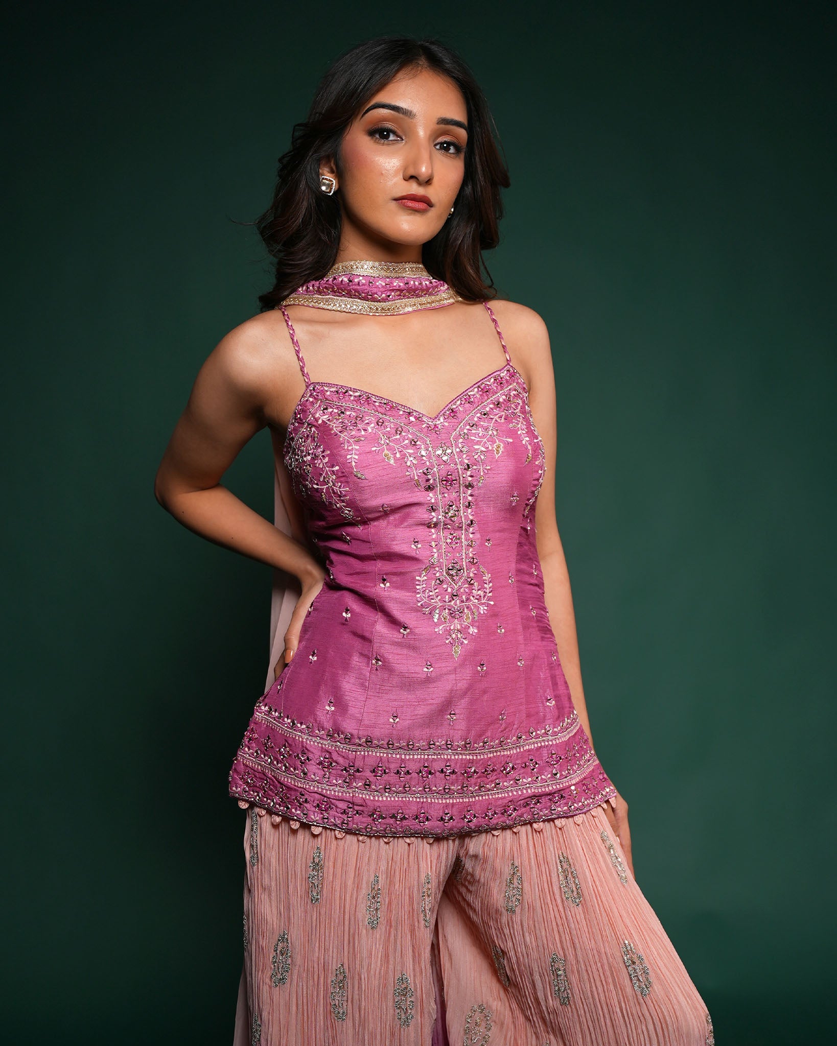 Mirrior sharara set