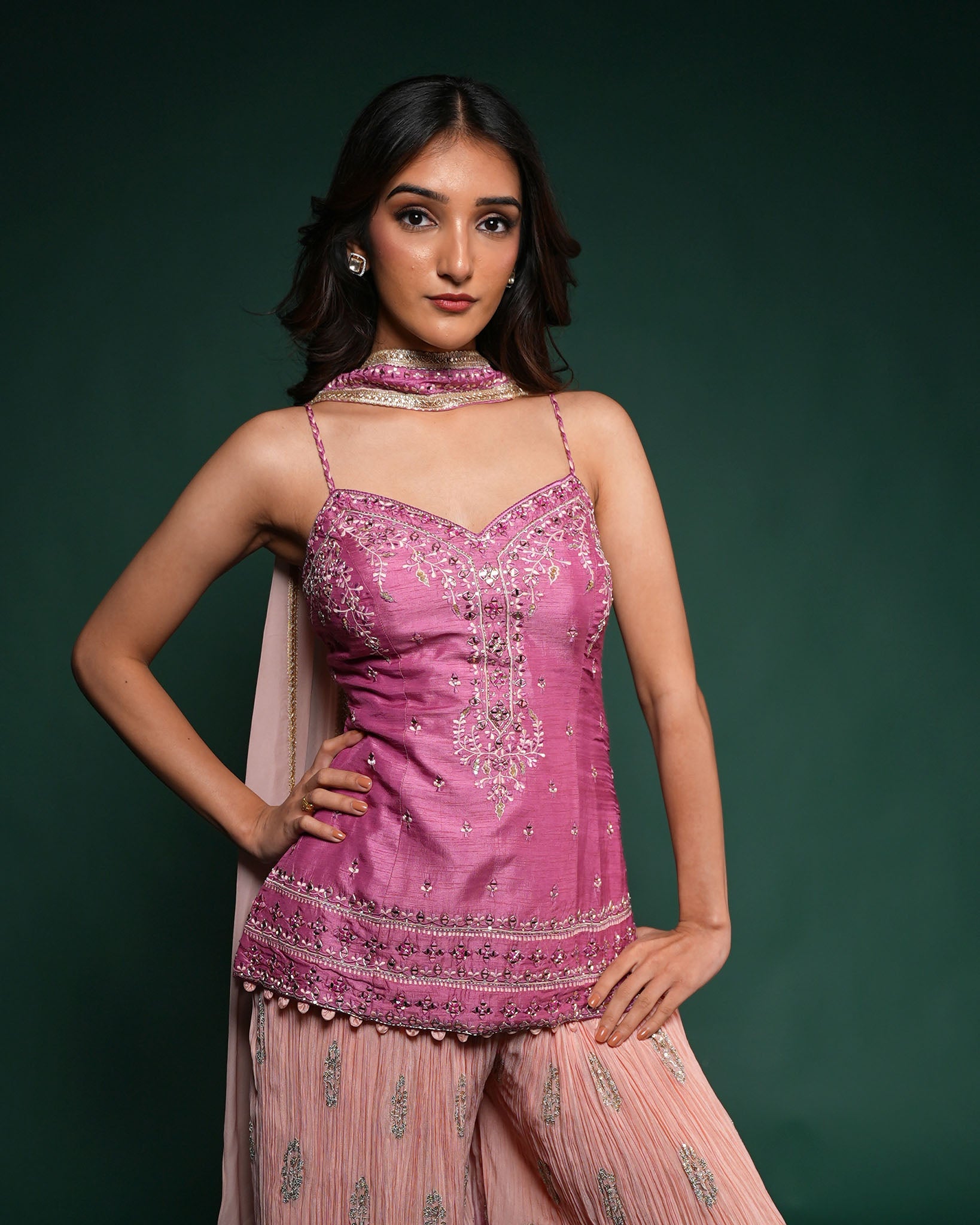 Mirrior sharara set