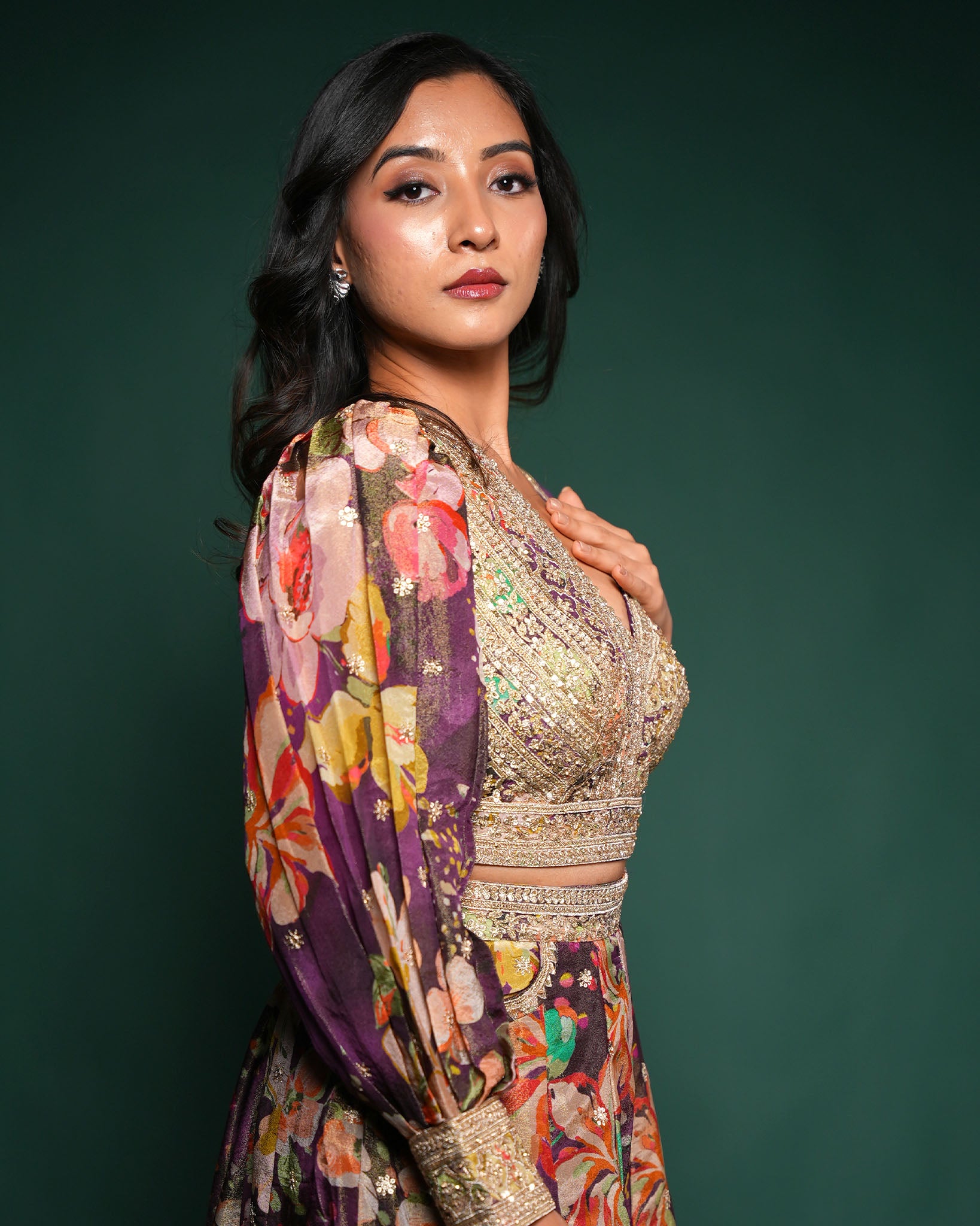 Garden glam palazzo set
