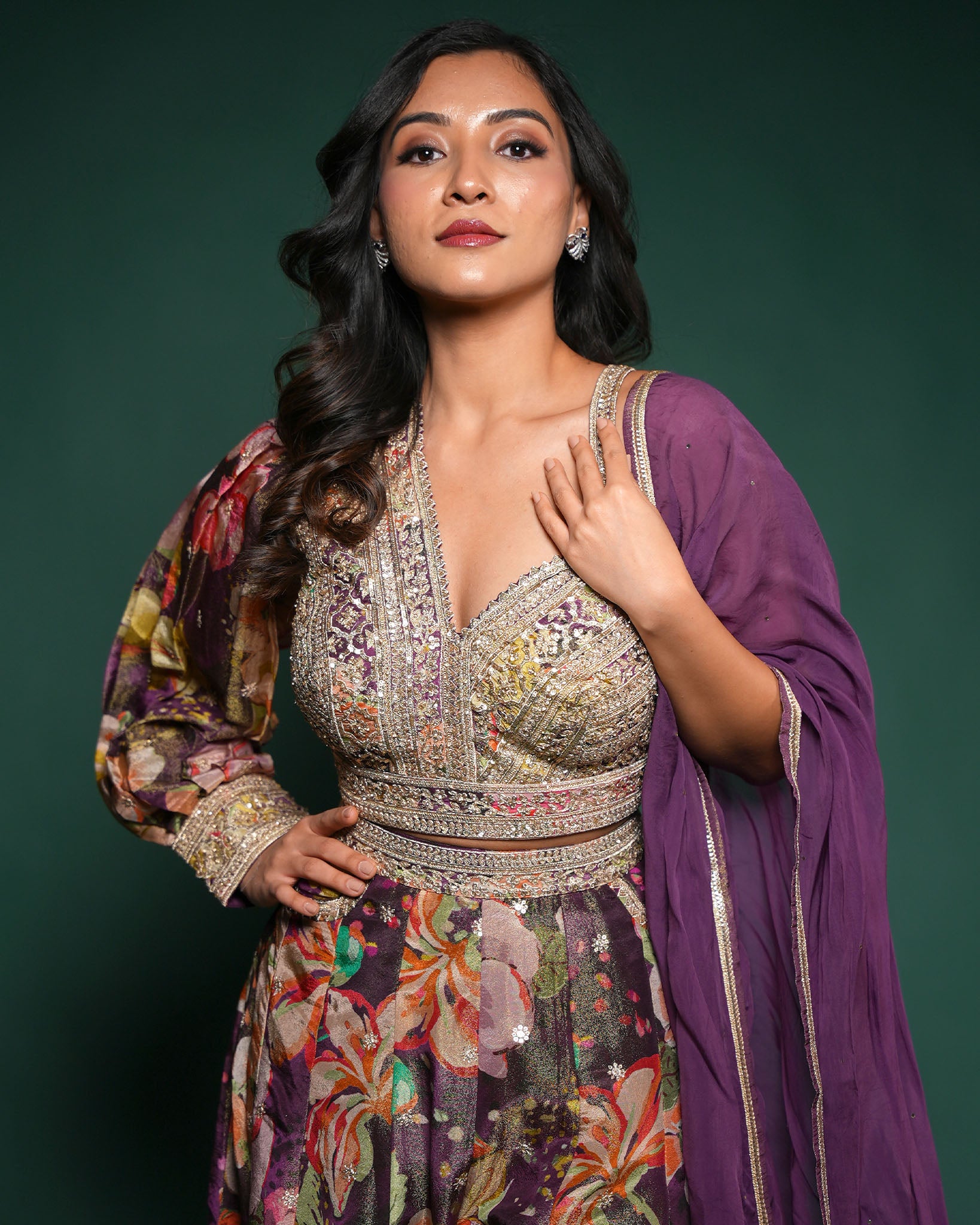 Garden glam palazzo set