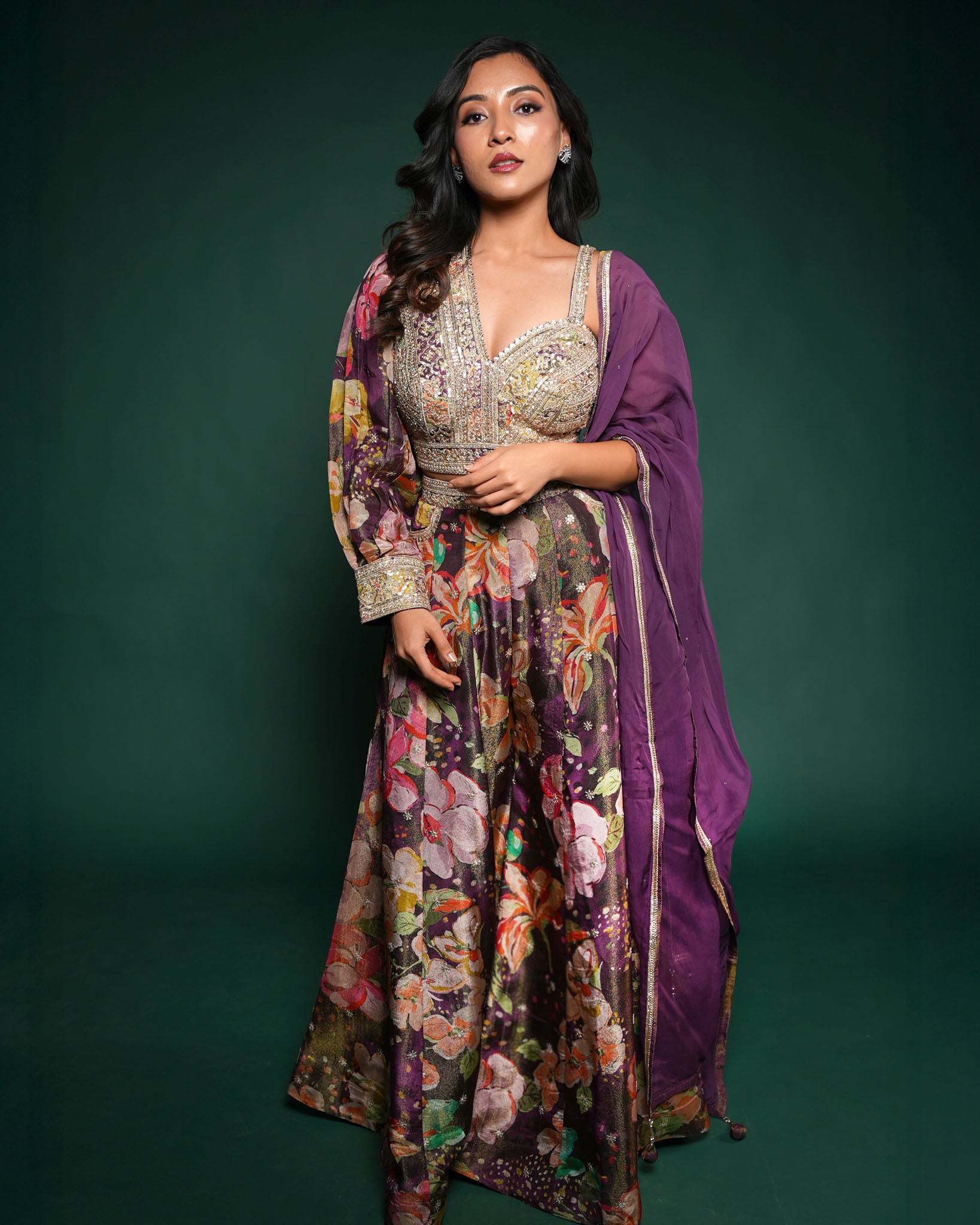 Garden glam palazzo set