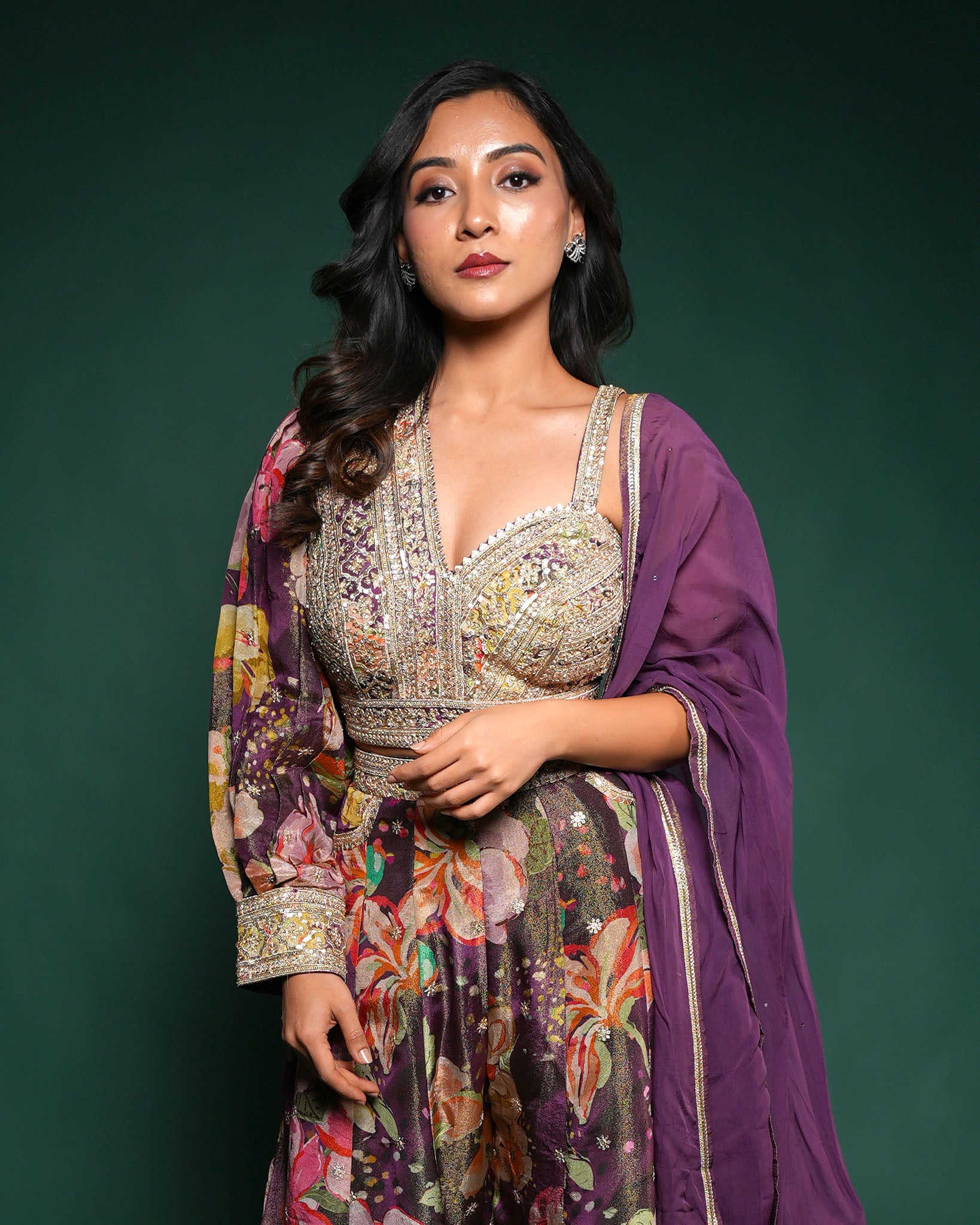 Garden glam palazzo set